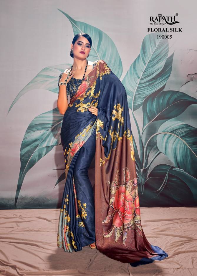 Rajpath Patang Floral Silk Festive Wear Weaving Saree Catalog